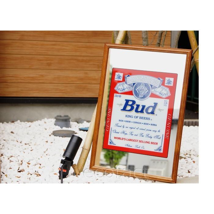 パブミラー バーミラー 鏡 壁掛け バドワイザー ビールBudweiser（ pub