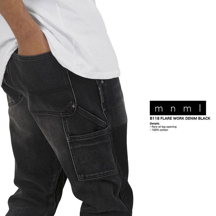 mnml（ミニマル） 爆買 フレアパンツ フレアデニム デニムパンツ
