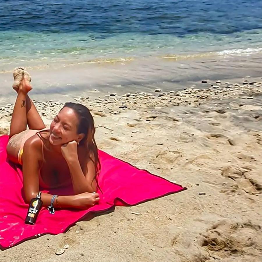 ビーチタオル Lagu ビーチブランケット L ラージサイズ おしゃれ 砂が