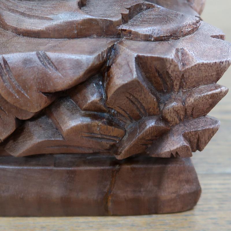 ガルーダの木彫り 100cm 木製スワール無垢材 MADE M作 アジアン雑貨