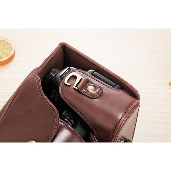 レザーカメラケース CANON EOS Kiss X10i X9i X8i Eos 9000D 8000D