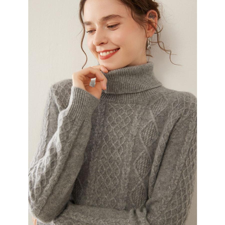 カシミヤセーター 100% ハイネック カシミヤ CASHMERE タートルネック