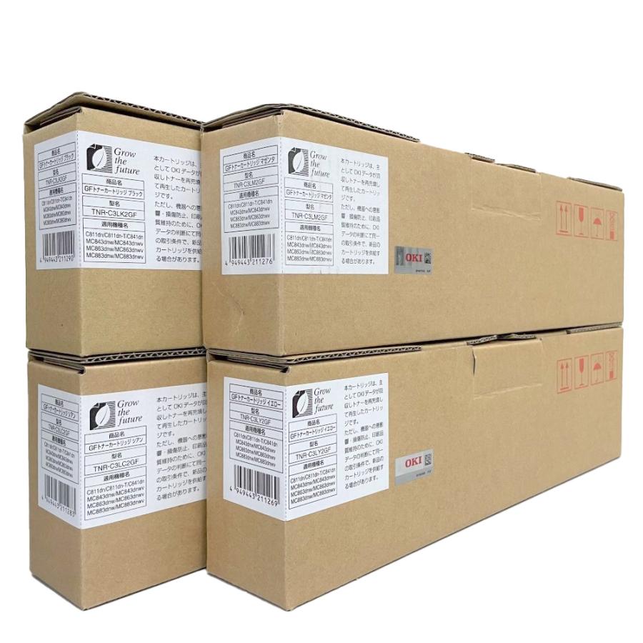 OKIデータ GFトナーカートリッジ TNR-C3LK2GF TNR-C3LC2GF TNR-C3LM2GF