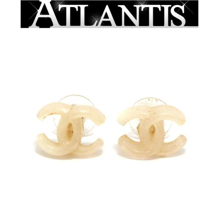 CHANEL（シャネル） ココマーク プラスチック ピアス ベージュ系