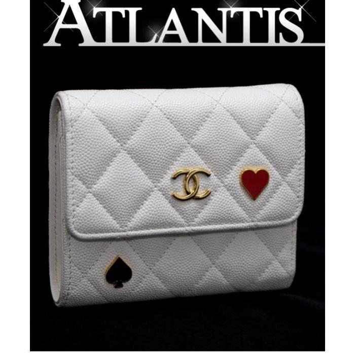 CHANEL（シャネル） コンパクトウォレット 三つ折り財布 トランプ