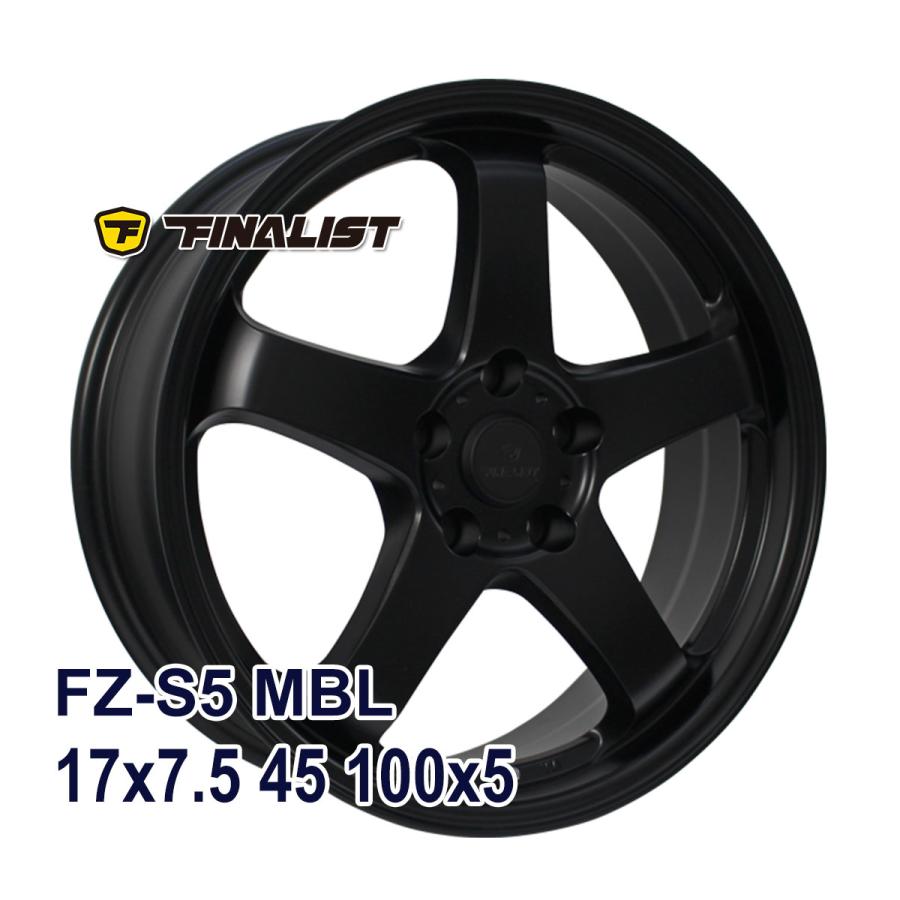 4枚セット】 FINALIST FZ-S5 17x7.5 +45 100x5 MBL : AUTOWAY