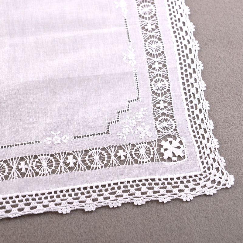 aurora スワトー刺繍スクエアハンカチ 汕頭 スワトウ花嫁 結婚式 婦人