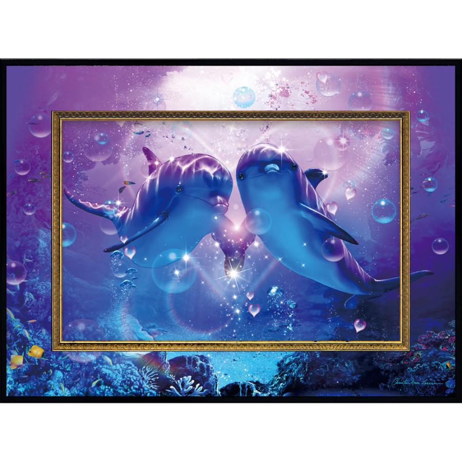 絵画 クリスチャン・リース・ラッセン ビッグアート「ドルフィン