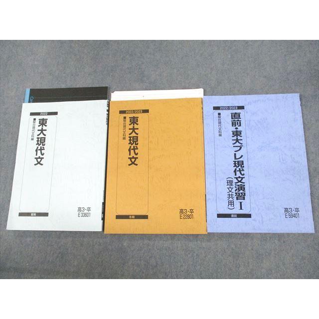 駿台 東京大学 東大現代文/直前・東大プレ現代文演習I(理文共用