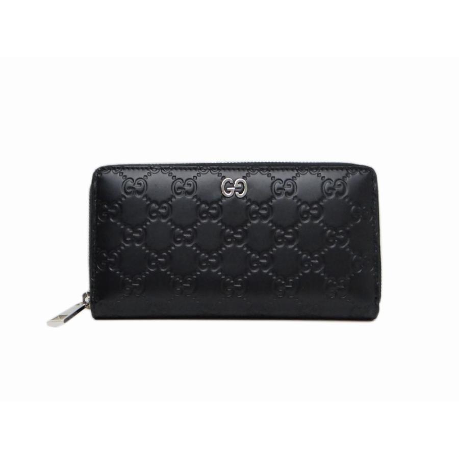 グッチシマ GUCCI グッチ 473928 レザー ラウンドファスナー長財布