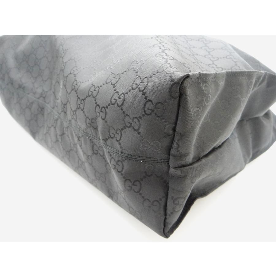 GG GUCCI グッチ 449176 ナイロン トートバッグ ブラック＜USED