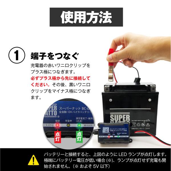 バイク バッテリー GTZ8V お得2点セット バッテリー+12V充電器