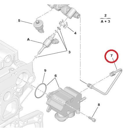 PEUGEOT（プジョー） フューエルパイプ 198547 純正品 : Bay side
