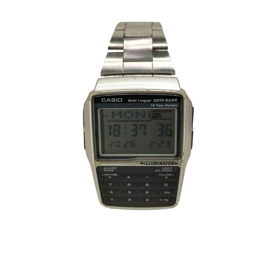 CASIO（カシオ） データバンク ステンレス製 デジタル 腕時計 メンズ