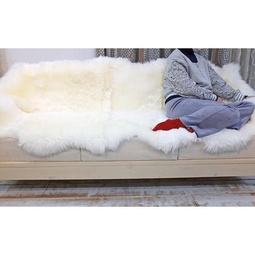 新品 在庫限り BOWRON ボーロン GOLD STAR ムートンラグ 5匹 ホワイト