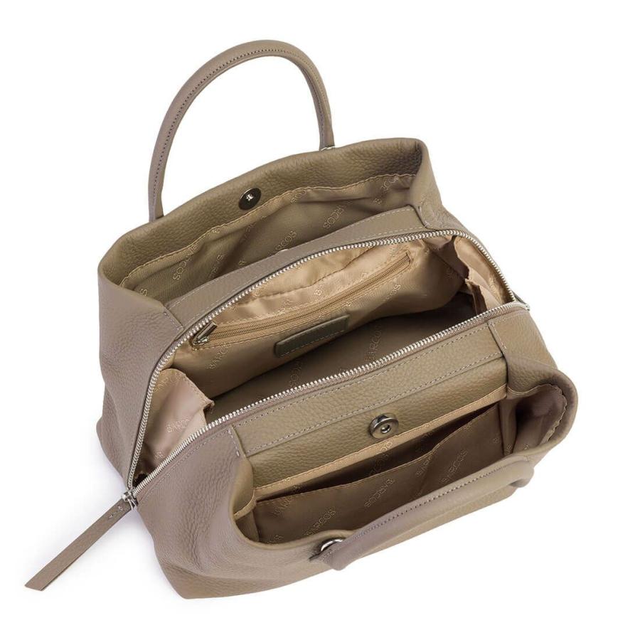 BARCOS（バルコス） シュリンクレザー3層ハンドバッグ＜グラッツェ