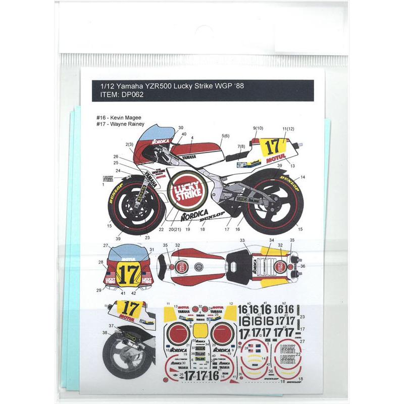 1/12 ヤマハ YZR500 ラッキーストライク K. Magee & W. Rainey '88