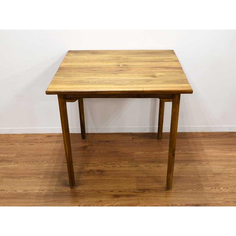 ダイニングテーブル 2人掛け 80cm チーク 無垢 ダイニング テーブル