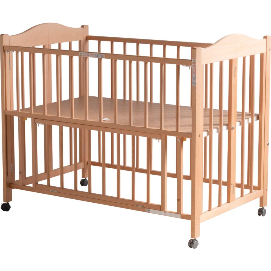 ベビーベッド 石崎家具 正規販売店 【120×70】ワンタッチベビーベッド