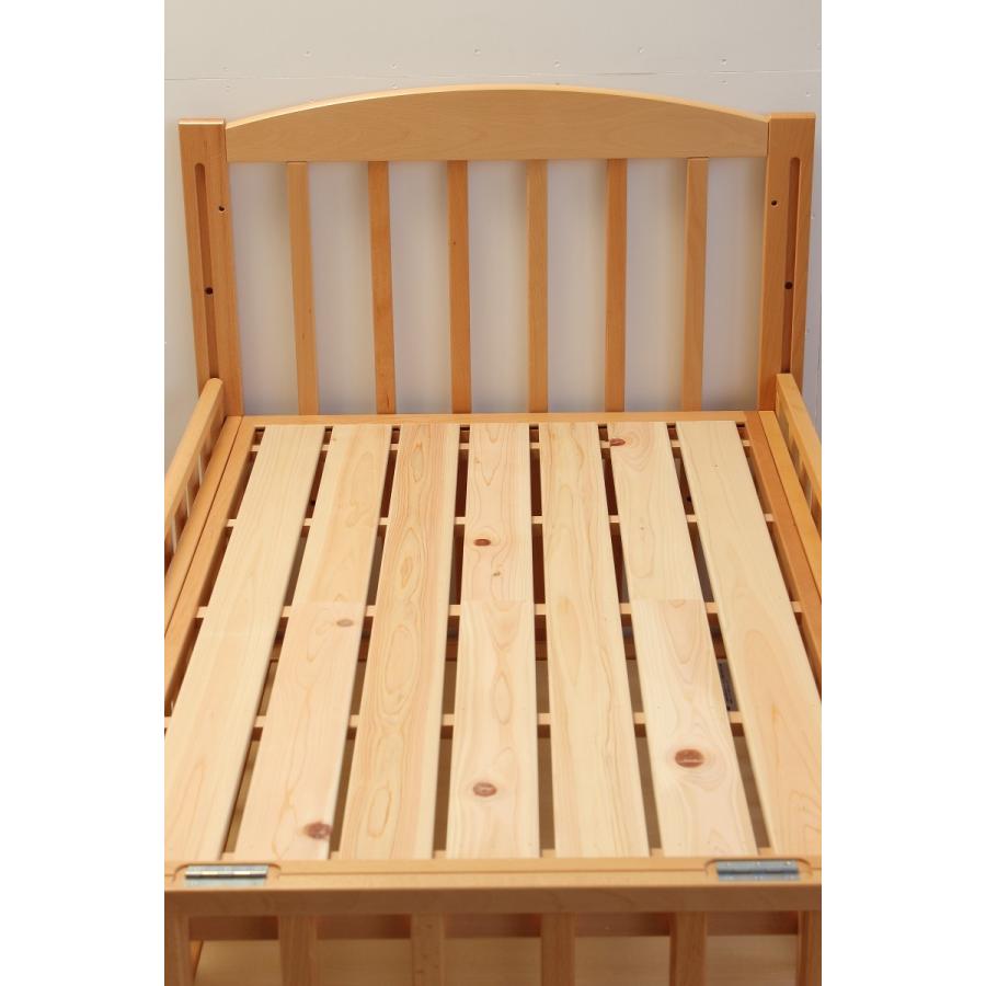 ベビーベッド レンタル】国産すのこ ヤマサキ スリーオープンベッド b