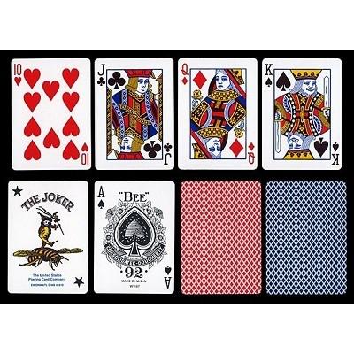 Bee ビー ポーカーサイズ No.92 Club Special レッド ・ ブルー