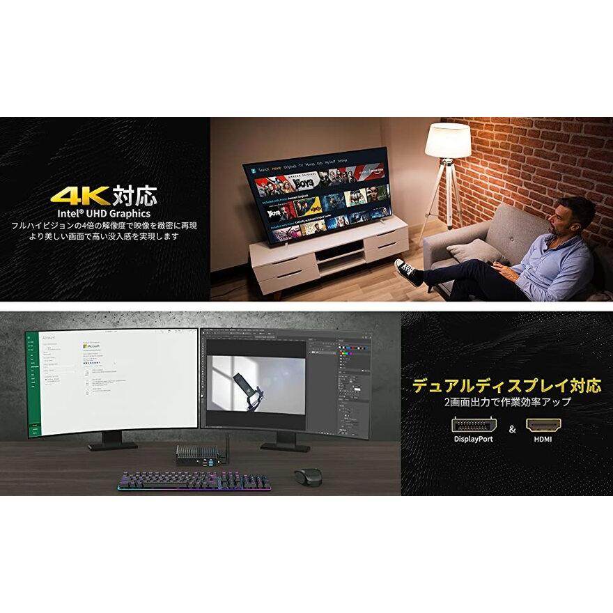 Skynew ミニpc windows11 ファンレス デスクトップパソコン 新品 ミニ