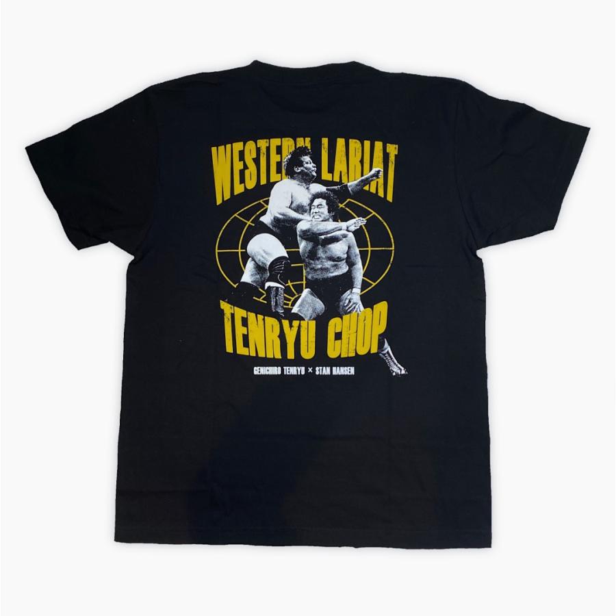 天龍源一郎xスタン・ハンセン Tシャツ (ブラック) 新日本プロレス
