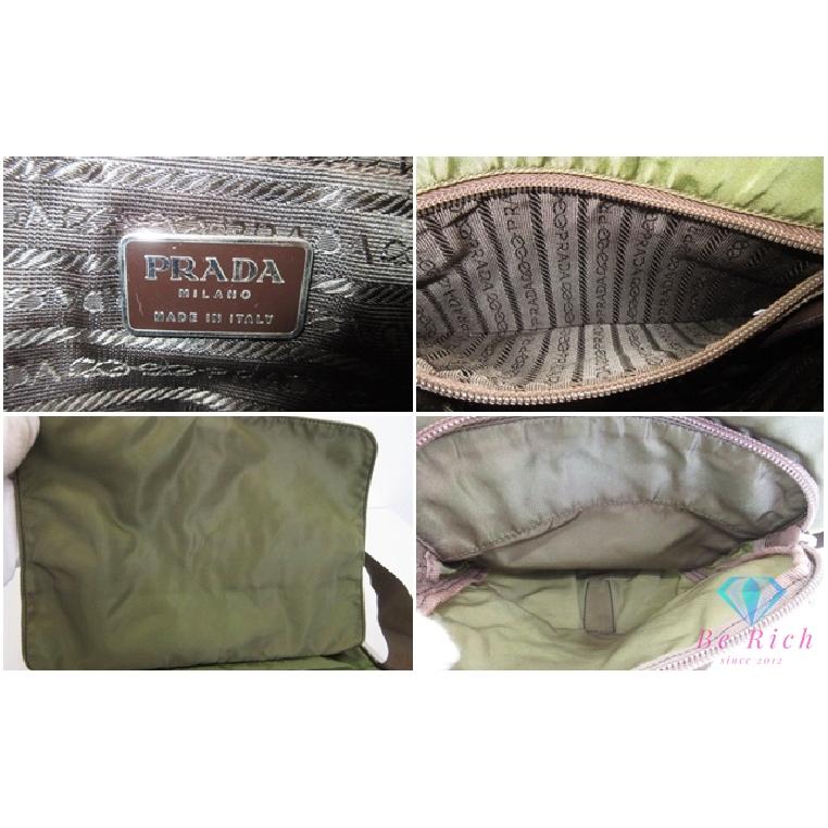 PRADA（プラダ） ショルダーバッグ カーキ グリーン 緑 ナイロン