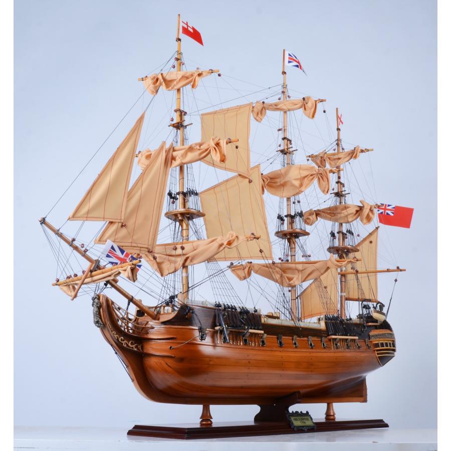 帆船模型 完成品 木製 HMS サプライズ号 Surprise 英国帆船モデル