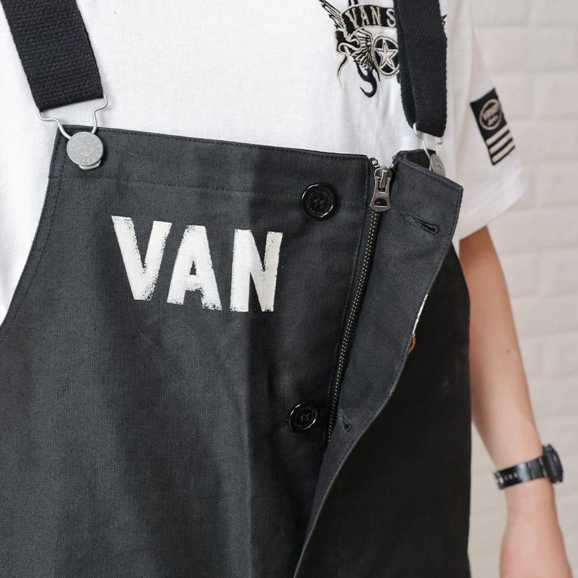 VANSON（バンソン） オーバーオール 刺繍 メンズ サロペット オシャレ