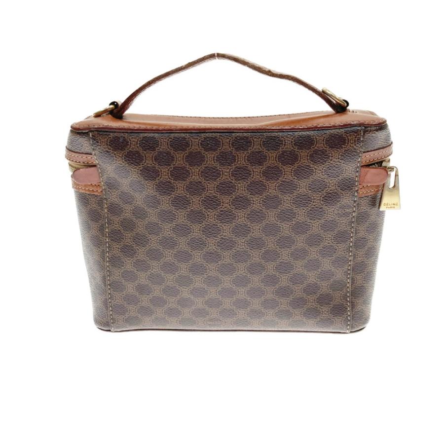 CELINE（セリーヌ） 〇〇 バニティバッグ マカダム柄 DM96 ブラウン