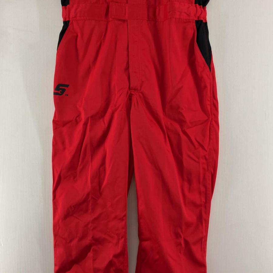 △△ Snap-on スナップオン 半袖 作業用 つなぎ Lサイズ レッド 目立っ