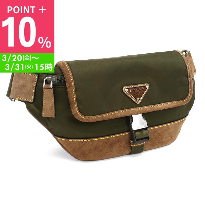 PRADA（プラダ） Re-Nylonスエードベルトバッグ ボディバッグ 2VH176