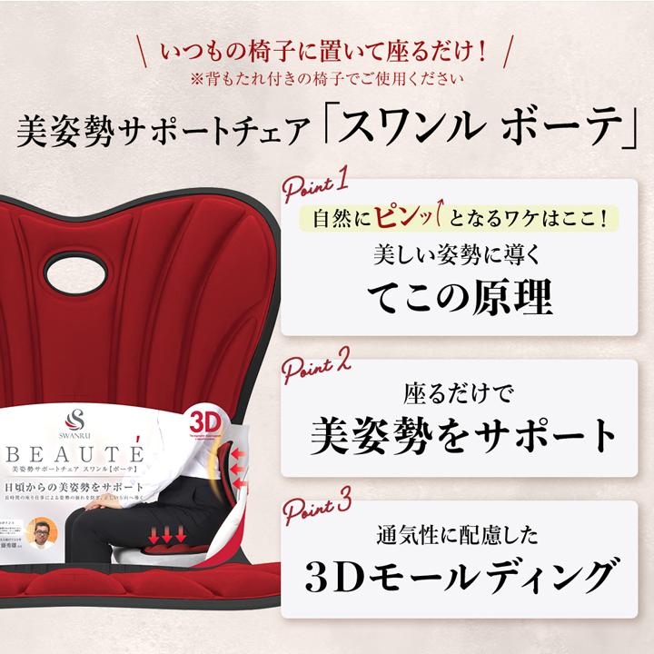 姿勢矯正 座椅子 クッション スワンル ボーテ swanru 姿勢 サポート