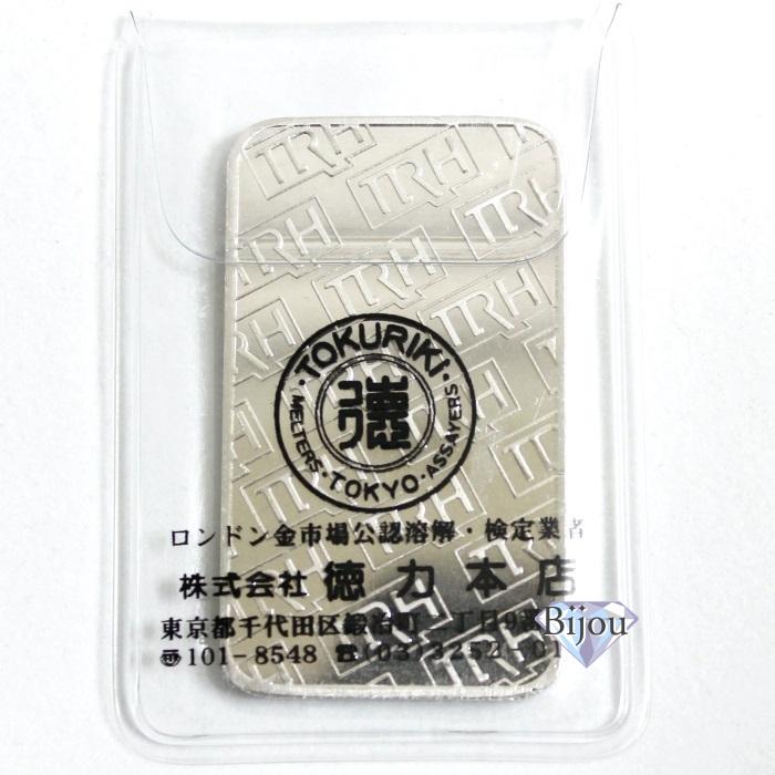 新品 未開封】徳力本店 プラチナ インゴット 50g PT バー 保証書付
