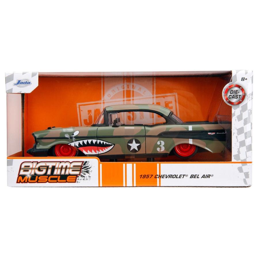 Jada JADA TOYS 1/24 シボレー ベルエア 1957 アーミーグリーン