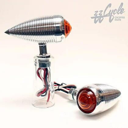 アルミ削り出し LED ウィンカー 4個 ビンテージ ハーレー ショベル