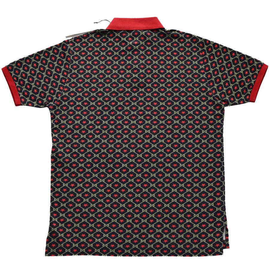 GUCCI（グッチ） メンズ GGスター プリント オーバーサイズ ポロ GG柄