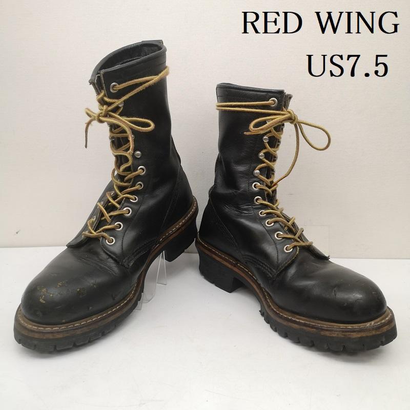 レッドウィング PT91 刺繍 タグ 2218 ロガー ブーツ ブラッククローム
