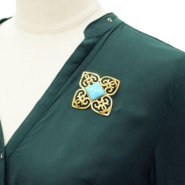 CHANEL（シャネル） ブローチ ヴィンテージ CC カラーストーン