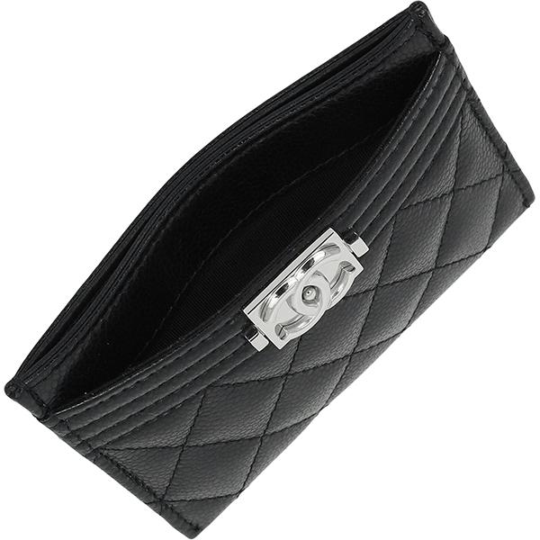 BOY CHANEL シャネル 名刺入れ カードケース マトラッセ キャビア