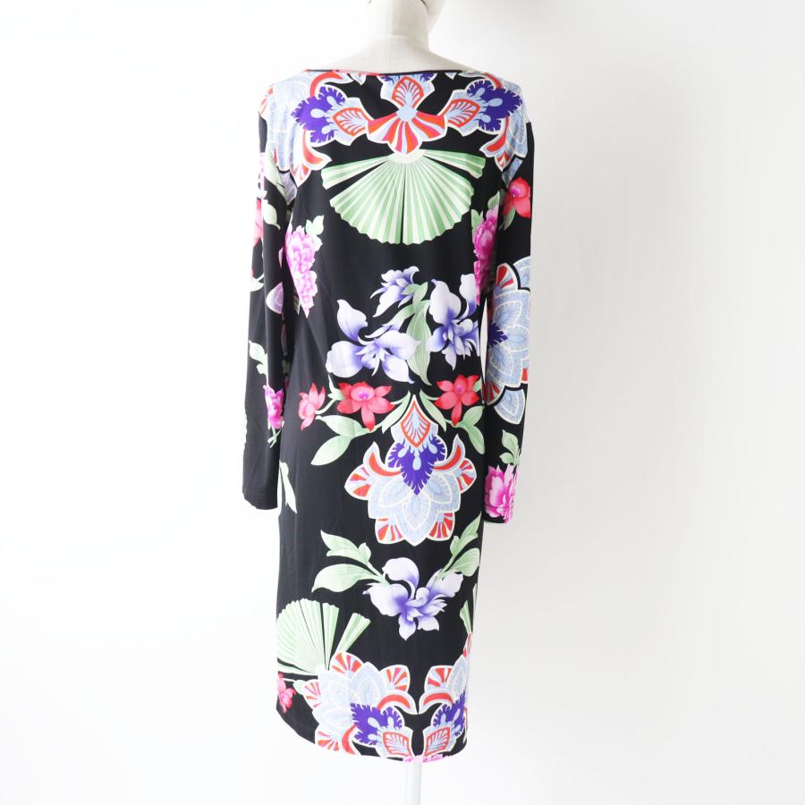 LEONARD（レオナール） 極美品 0420909 長袖 ワンピース ブラック