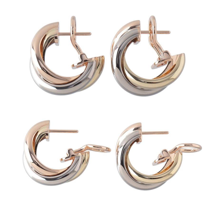 Cartier（カルティエ） トリニティ ピアス フープ 現行モデル Au750PG