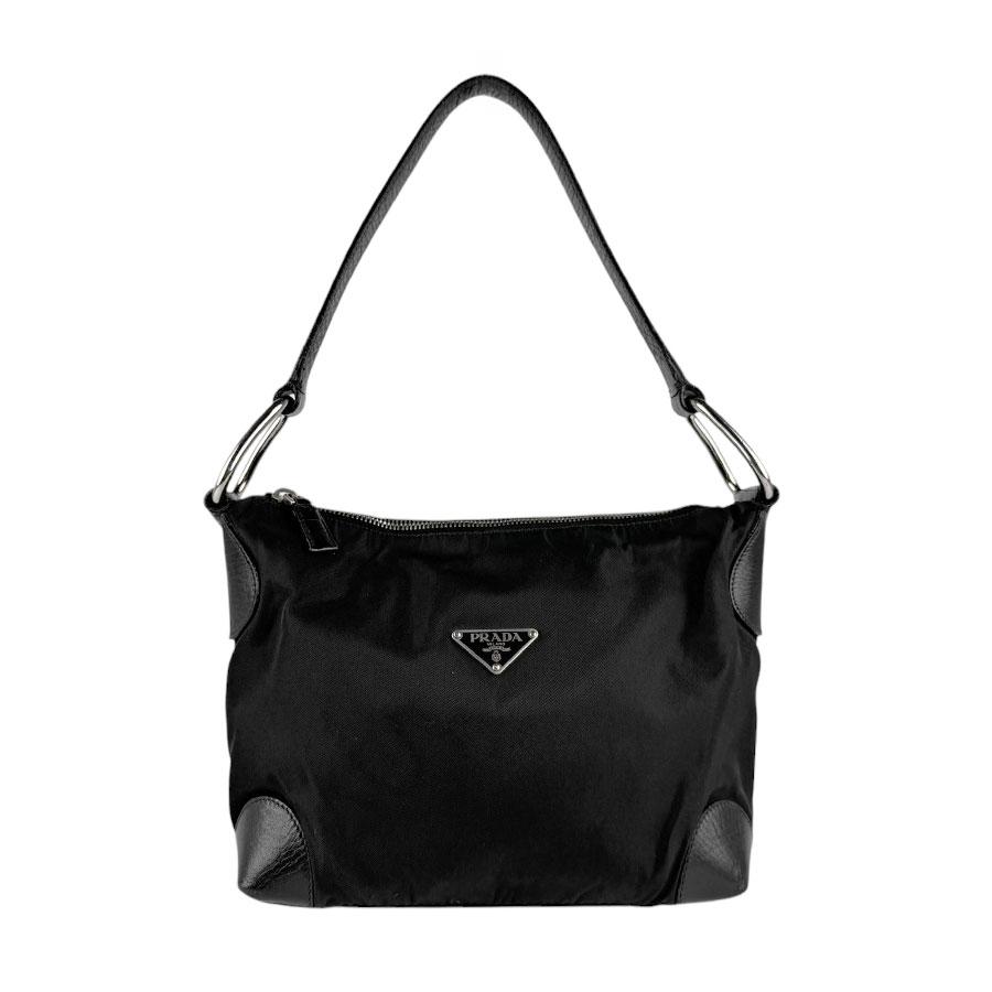 PRADA（プラダ） ショルダーバッグ ナイロン/レザー ブラック