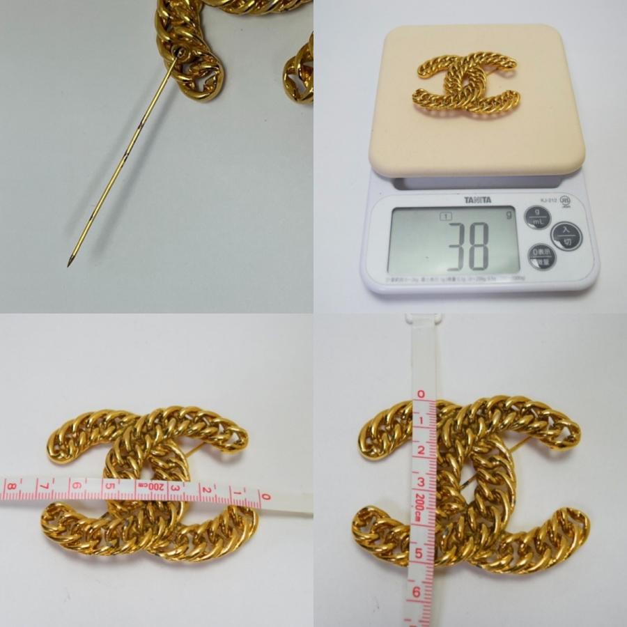 CHANEL（シャネル） ブローチ 大ぶりココマーク チェーン ゴールド