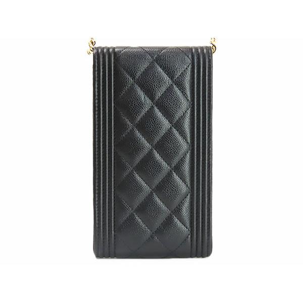 キャビアスキン 未使用 シャネル ボーイシャネル フォンケース フォン