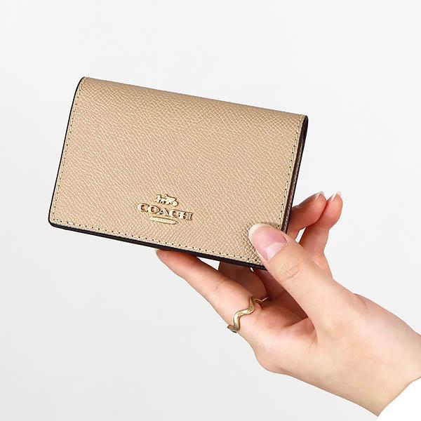 COACH（コーチ） 名刺入れ レディース メンズ レザー 無地 ロゴ