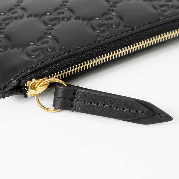 GUCCI（グッチ） 小銭入れ シグネチャー レザー キーリング付き コイン