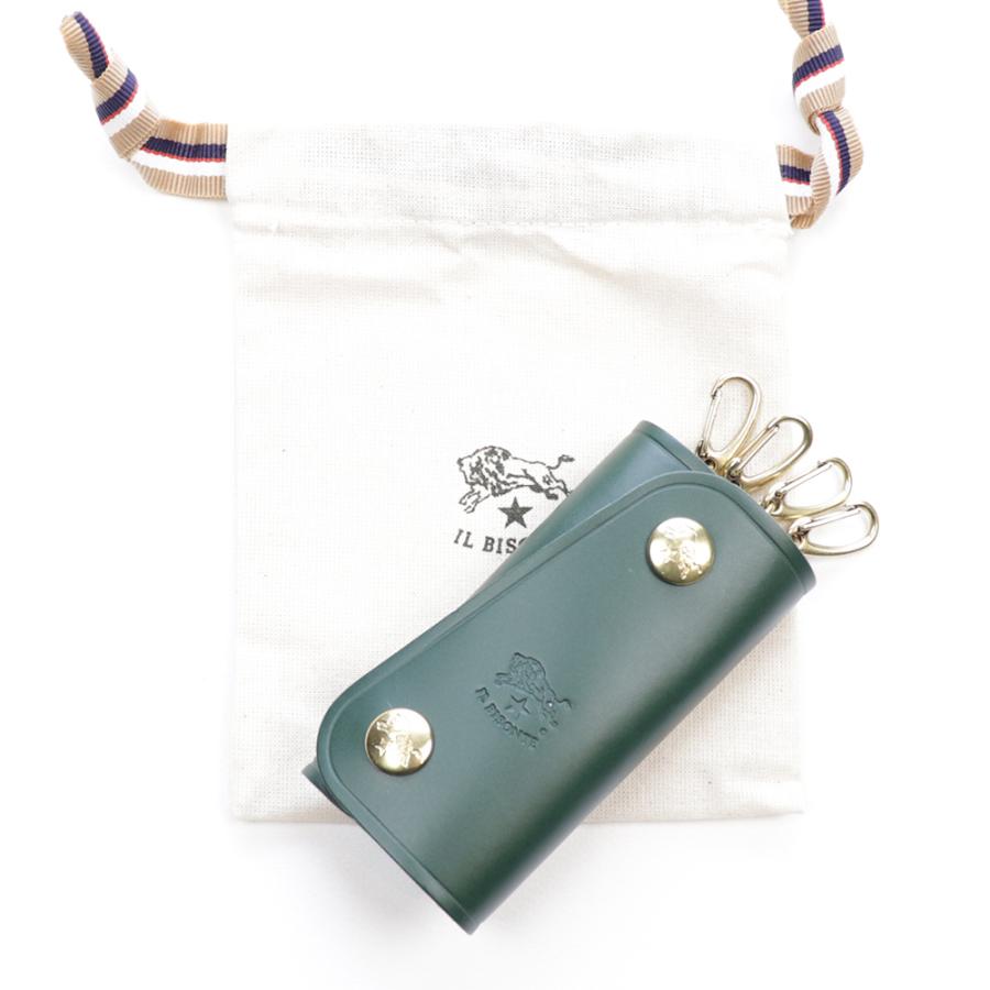 IL BISONTE（イルビゾンテ） キーケース 4連 ヴェルデ グリーン