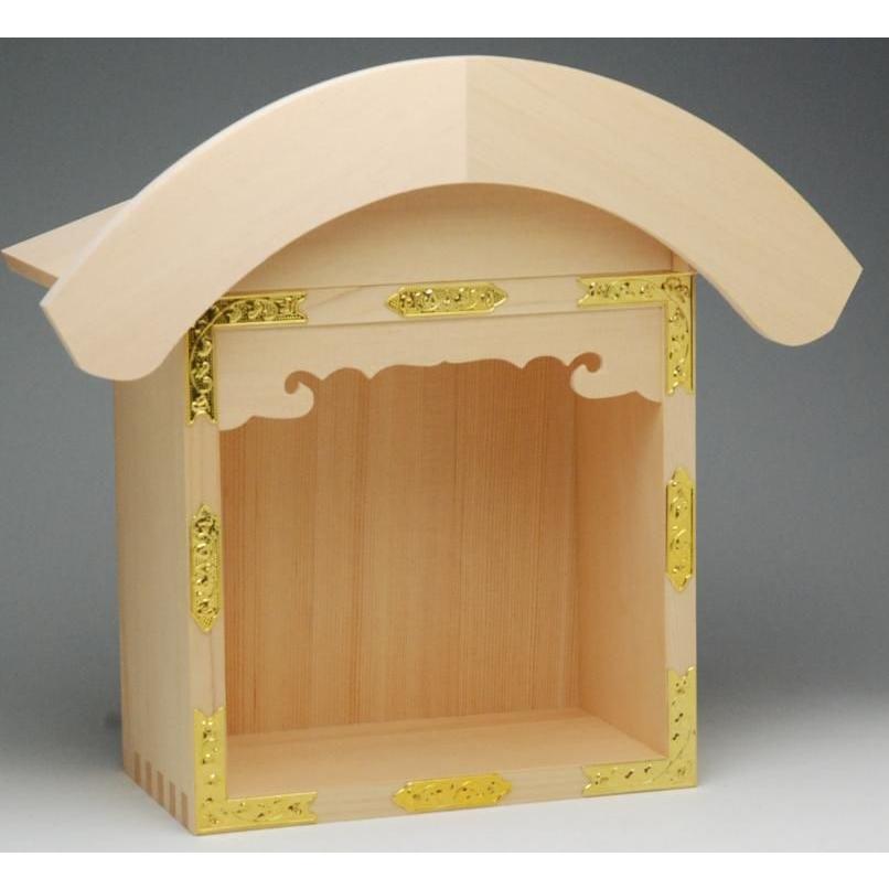 一升マス屋根付恵比寿・大黒宮(木曽桧)/神棚_仏具用品_棚板_モダン_